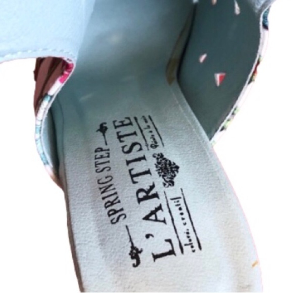 Spring Step Floral Multi-Color Slingback Sandals - Picture 7 of 16